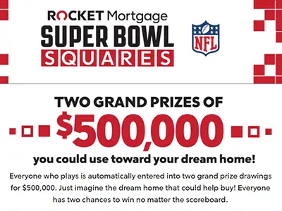 Win $500K or $50K from Rocket Mortgage