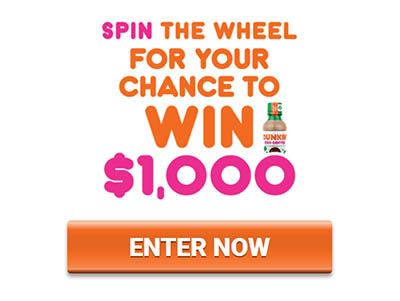 Win $1,000 from Dunkin'