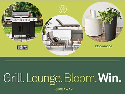 Win a Weber Smart Grill, Blu Dot Shopping Spree, and Bloomscape Plants