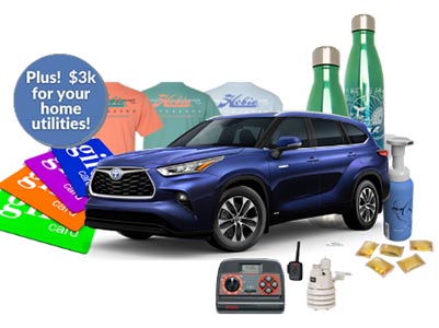 Win $3K for Home Utilities + Toyota Highlander for Charity