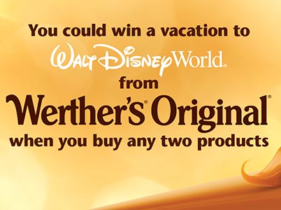 Win a Walt Disney World Vacation from Werther's Original