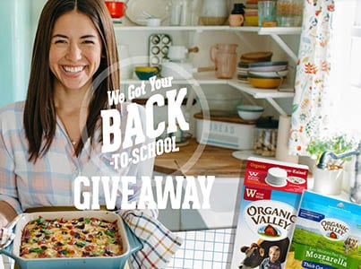 Win a School Night Meal Kit from Organic Valley