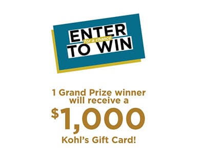 Win a $1,000 Kohl's Gift Card