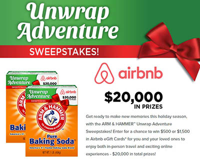 Win a $1,500 Airbnb from Arm & Hammer