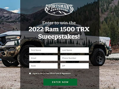 Win a 2022 RAM 1500 TRX Truck