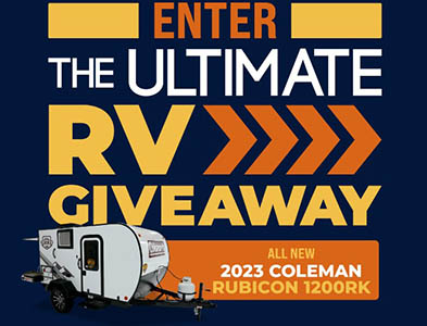 Win a 2023 Coleman Rubicon 1200RK