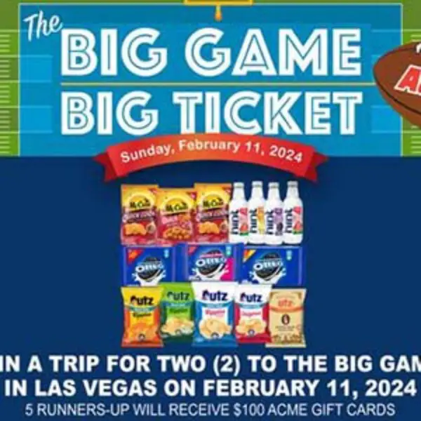 Win Big Game Tickets from ACME « Sweeps Invasion