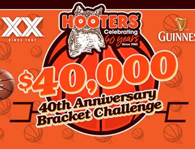 Win $40,000 from Hooters