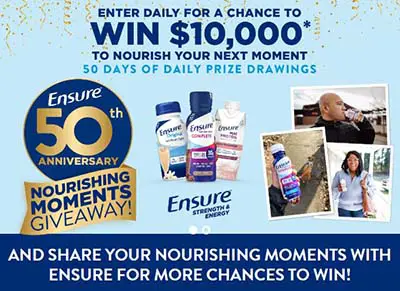 Win $10,000 from Ensure