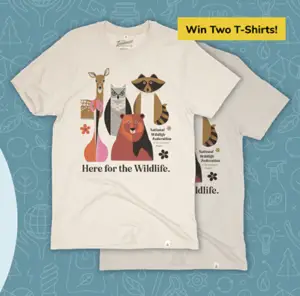 Win Two “Here for the Wildlife T-shirts”