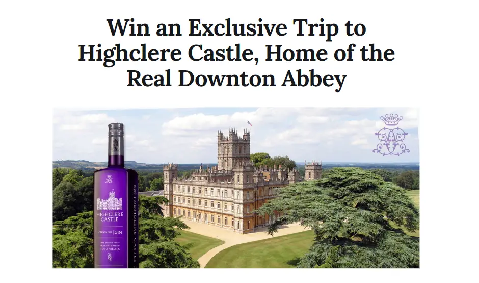 Win a Trip to Highclere Castle in England