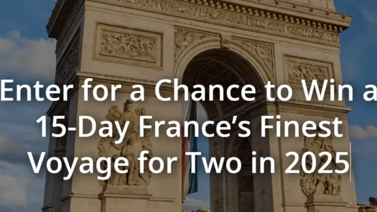 Win a 15-day river cruise for 2 from Paris to Avignon