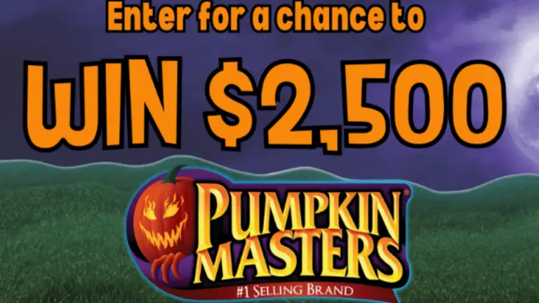 Win $2,500 cash in the Pumpkin Masters Sweepstakes