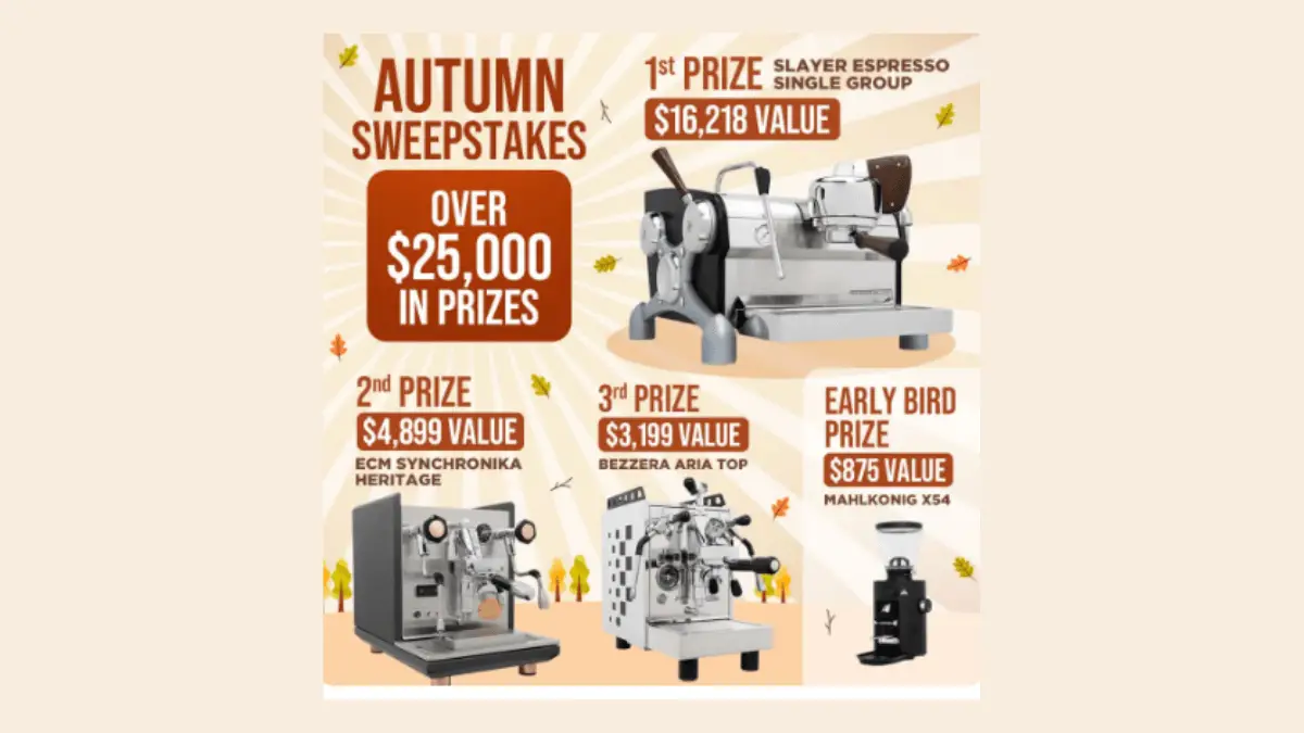 iDrinkCoffee Autumn Sweepstakes