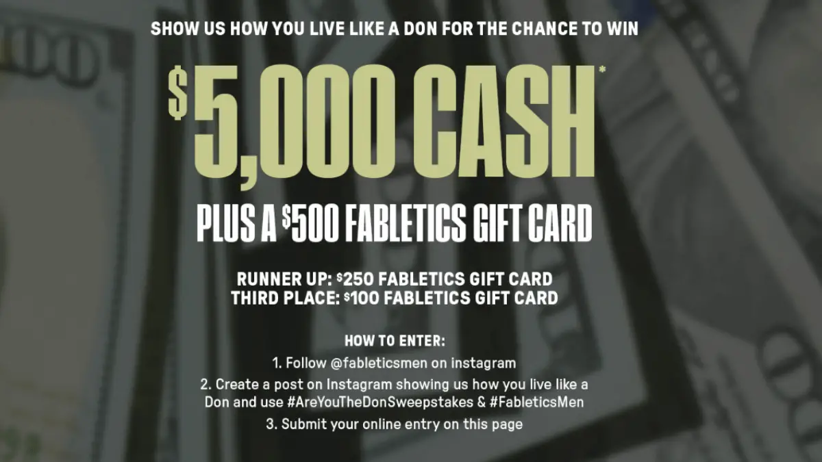 Fabletics The Don Pant Sweepstakes