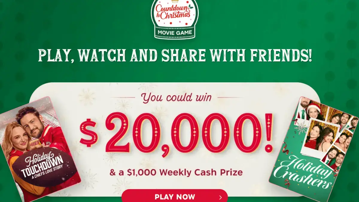 Hallmark Channel Countdown to Christmas Movie Game Sweepstakes