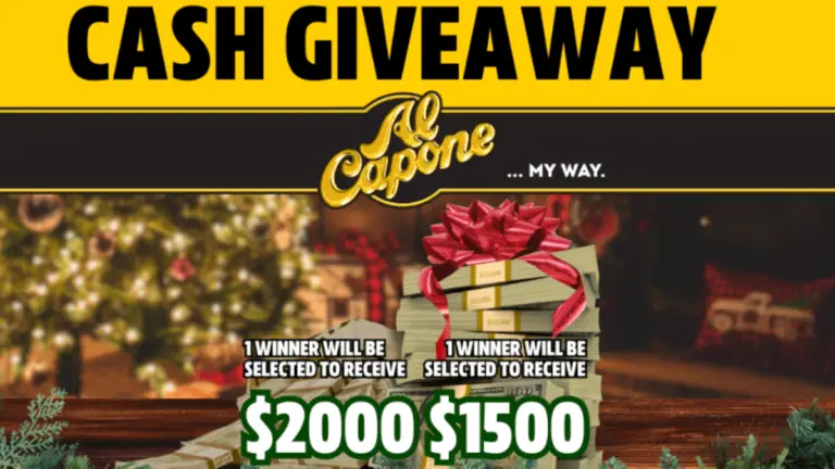 Al Capone Cheery Holiday Cash Giveaway