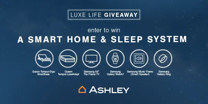 Win a Samsung 55" The Frame TV from Ashley Furniture