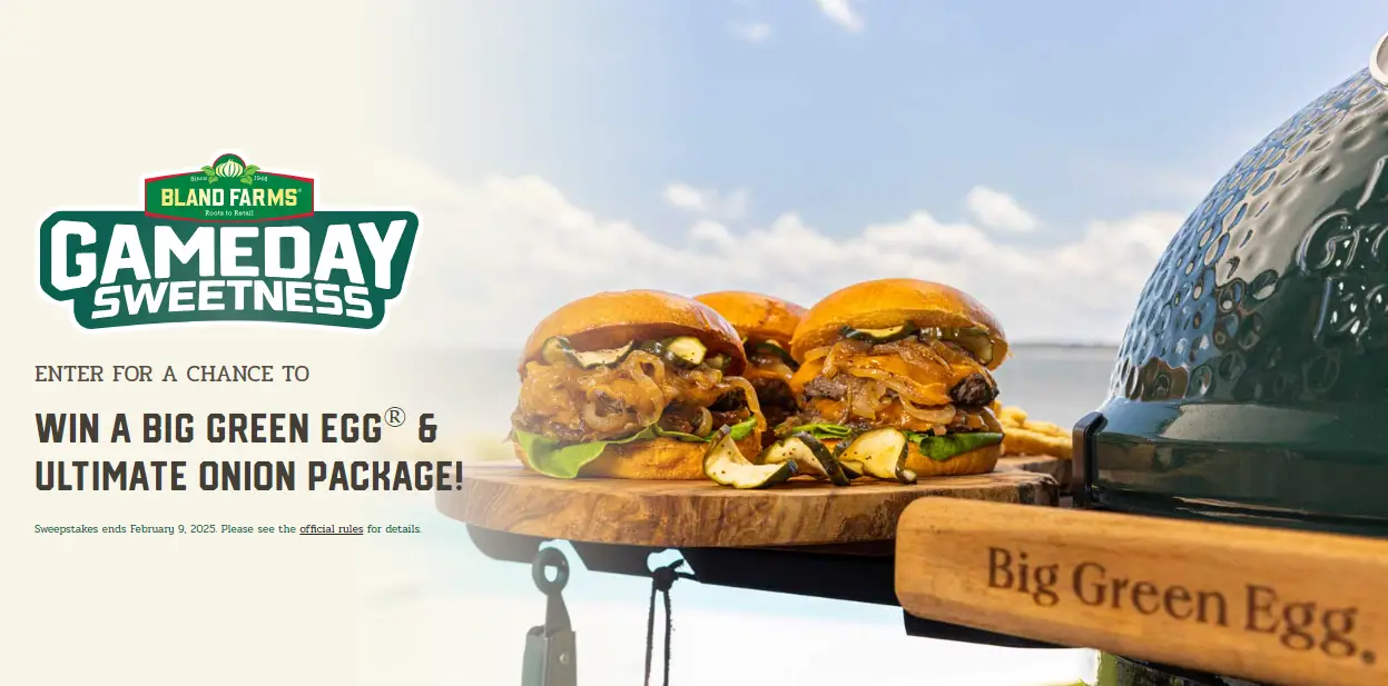 Win a Big Green Egg Grill from Bland Farms