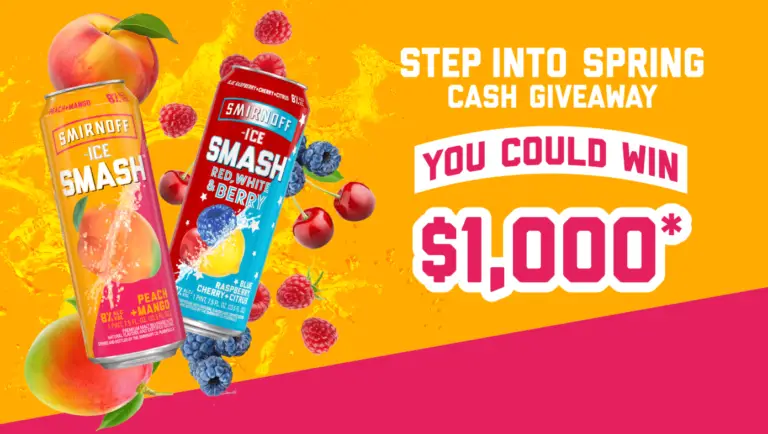 Win $1,000 from Smirnoff Smash