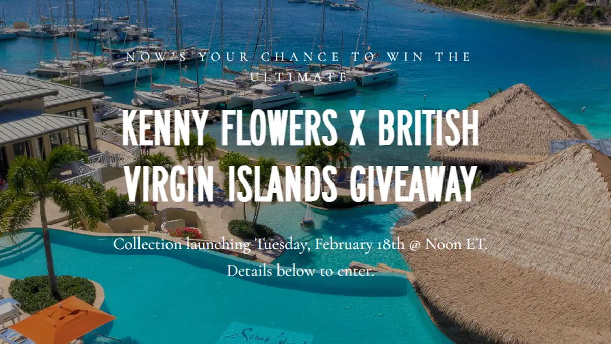 Win a Dream Trip to the BVI from Kenny Flowers