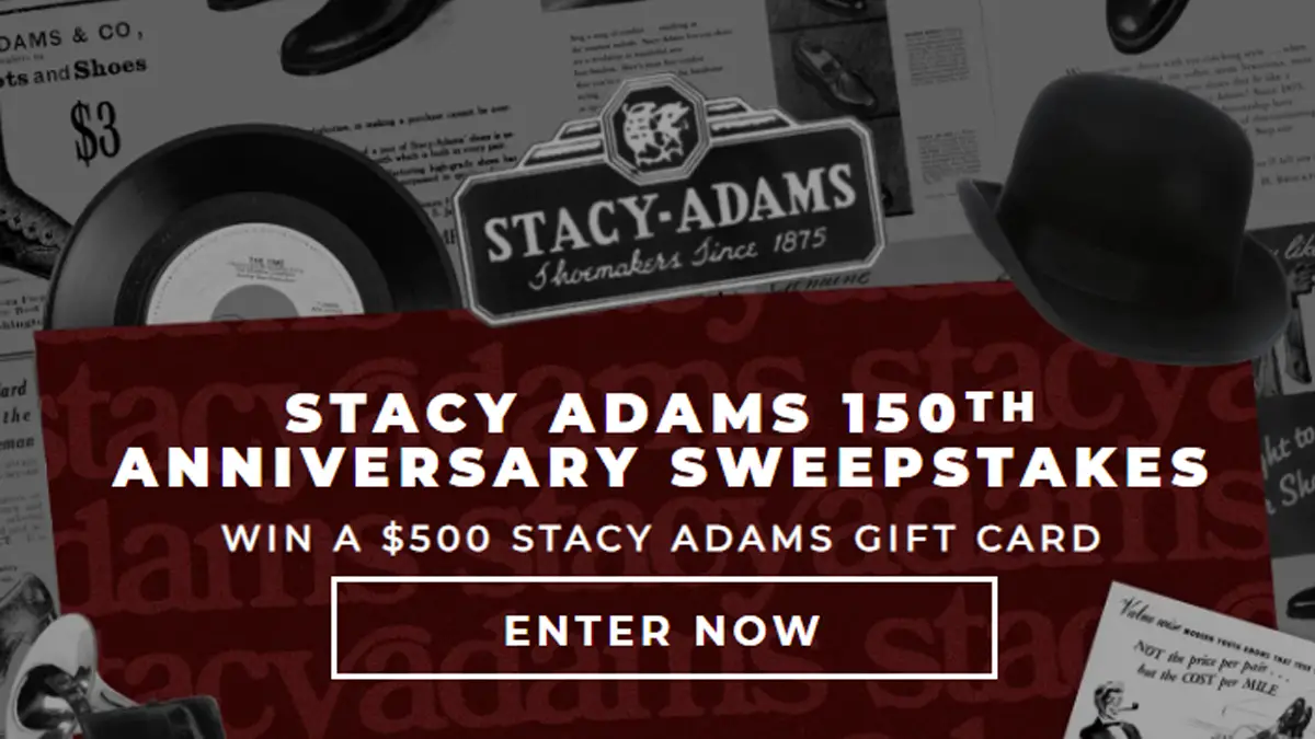 Win a $500 Stacy Adams Gift Card from Stacy Adams