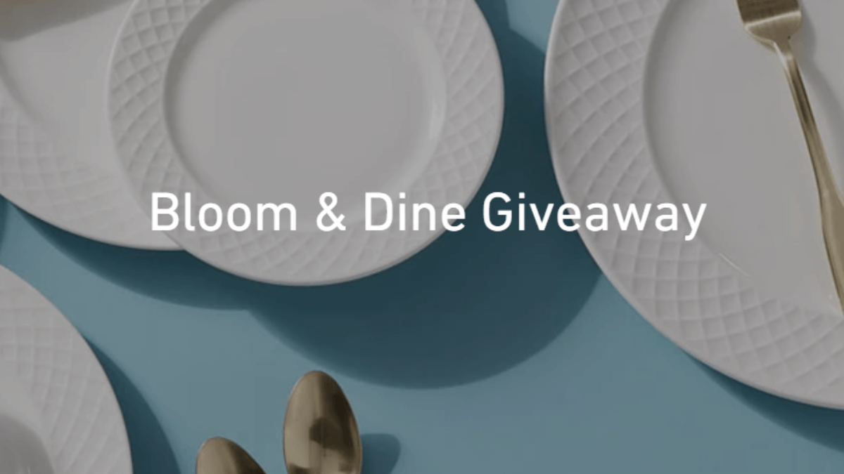 Win a $200 Mikasa Gift Card in the Bloom & Dine Giveaway