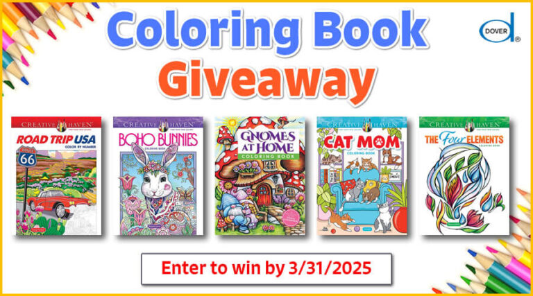 Win a Set of Adult Coloring Books from Dover Publications