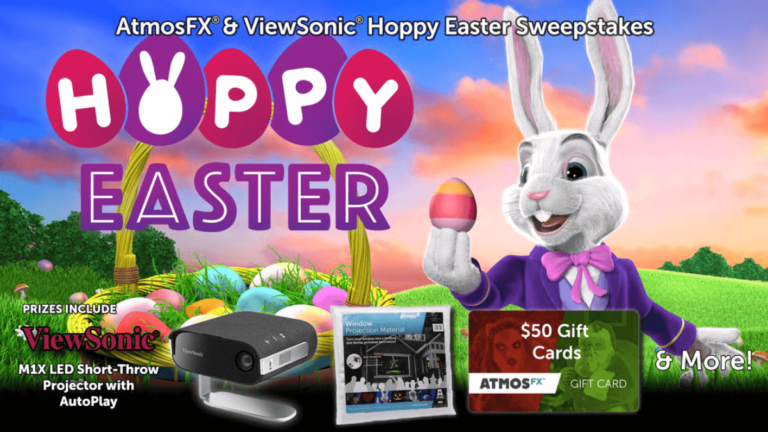 Win a ViewSonic Projector & AtmosFX Digital Decorations!