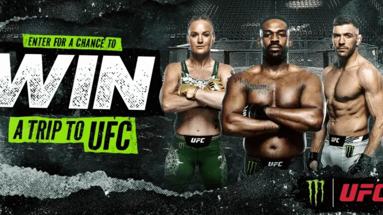 "Enter for a Chance to Win a UFC Trip!"