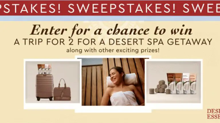 "Destination Desert Sweepstakes: Win a Luxury Getaway!"