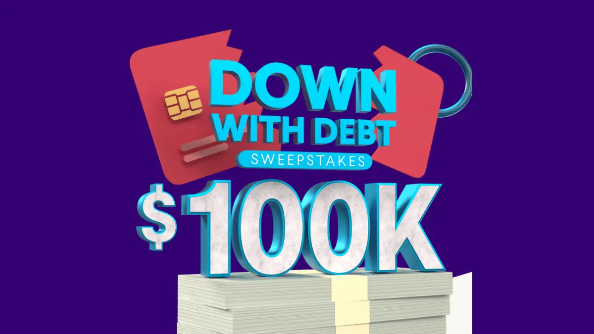 SoFi Down With Debt Sweepstakes: Win $100,000!