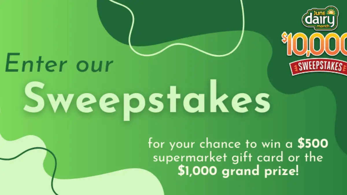 Win Big in the June Dairy Month Sweepstakes!