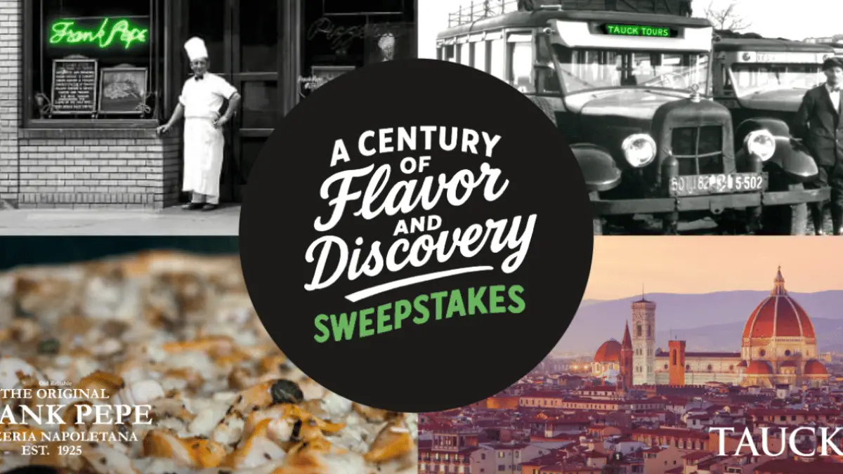 Win Big with Frank Pepe's & Tauck Sweepstakes!