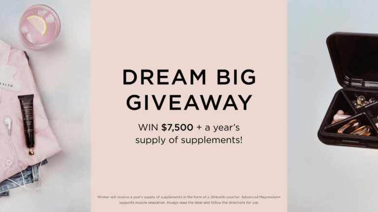 JSHealth Vitamins Dream Big Giveaway: Win Cash Prizes!