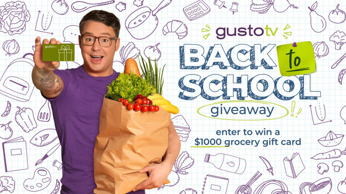 Win a $1,000 Gift Card in Gusto TV’s Back to School Giveaway!