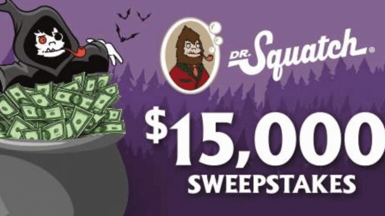 Win $15,000 Cash in the Dr. Squatch Sweepstakes!