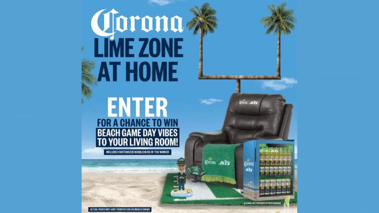 "Win Big with Corona x Jets Sweepstakes!"