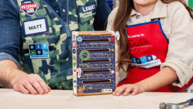Free Letter Box Workshop for kids on November 15 at Lowes