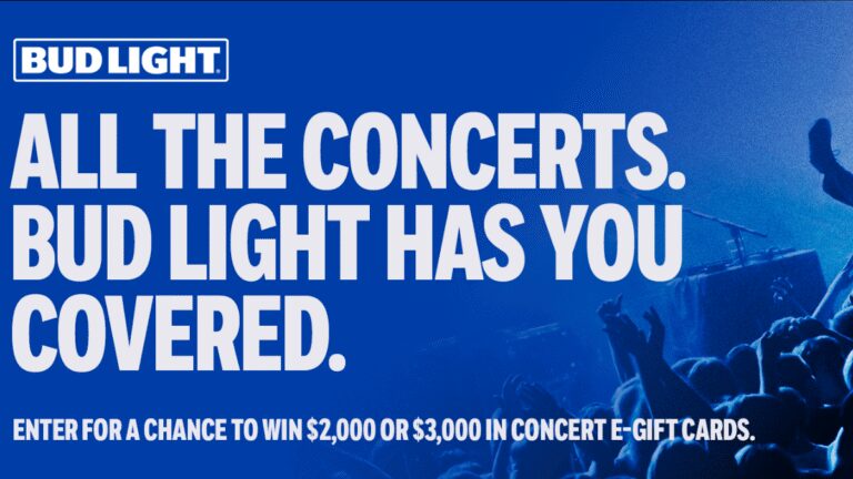 Win Big with Bud Light Concerts Sweepstakes!