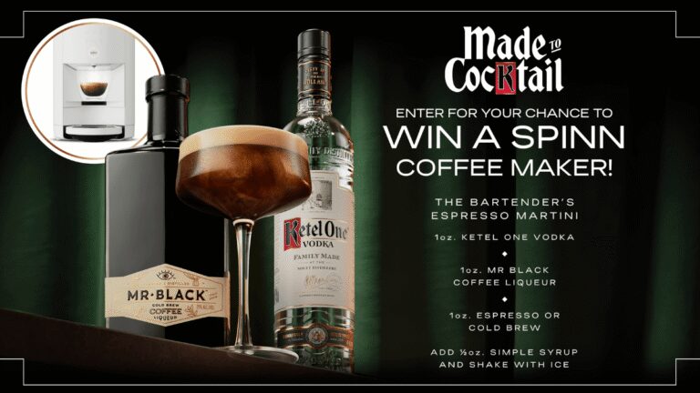 Win Exciting Prizes with Ketel One & Mr Black X Spinn Sweepstakes!