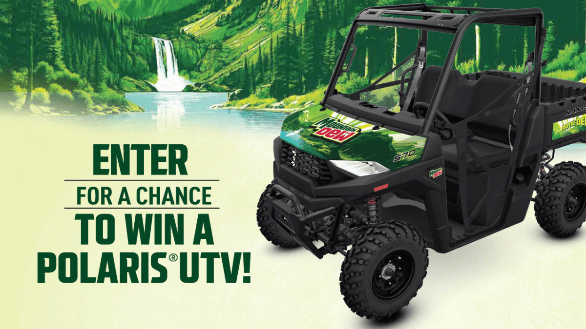 Win a Special Edition 2025 MOUNTAIN DEW Polaris Ranger SP 570!