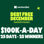 Nerdwallet Debt Free December Sweepstakes