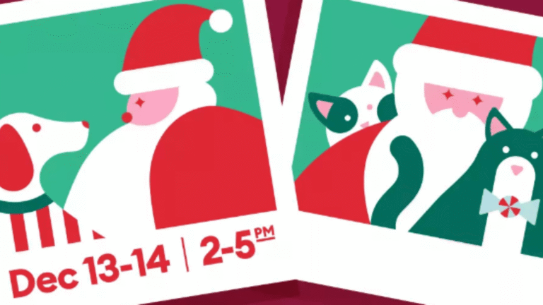 Free Pet Photo with Santa at PetSmart on December 13 and 14