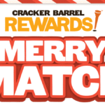 Cracker Barrel Rewards Merry Match Sweepstakes and Instant Win Game