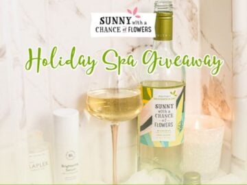 Sunny with a Chance of Flowers Holiday Spa Giveaway