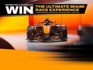 DeWalt X McLaren Mastercard Formula 1 Team Ultimate Miami Experience Sweepstakes