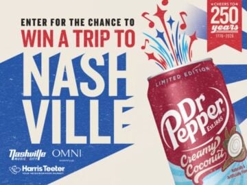 Dr Pepper Creamy Coconut Harris Teeter Let Freedom Sing Sweepstakes – Limited States