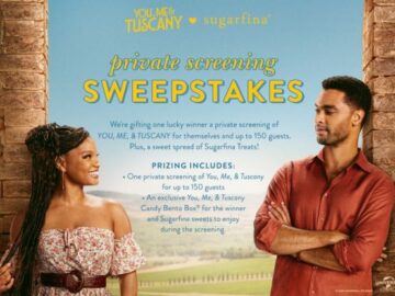 Sugarfina You, Me, & Tuscany Sweepstakes