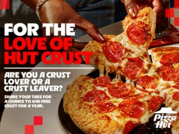 Pizza Hut For the Love of Hut Crust Sweepstakes – Social Media